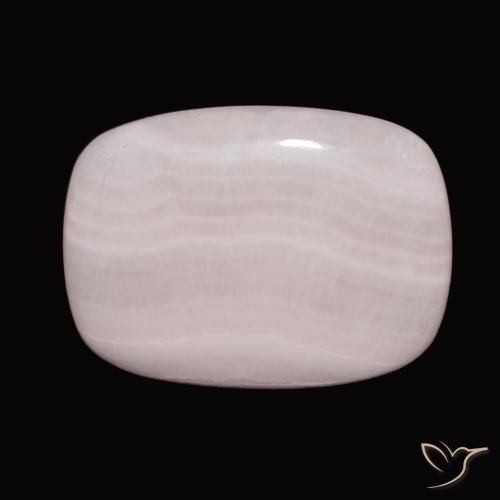 31.89ct Natürlicher hellrosa Aragonit, Kissen, Lichtundurchlässig