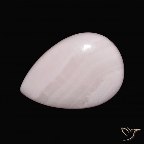 13.26ct Natürlicher hellrosa Aragonit, Birnenform, Lichtundurchlässig