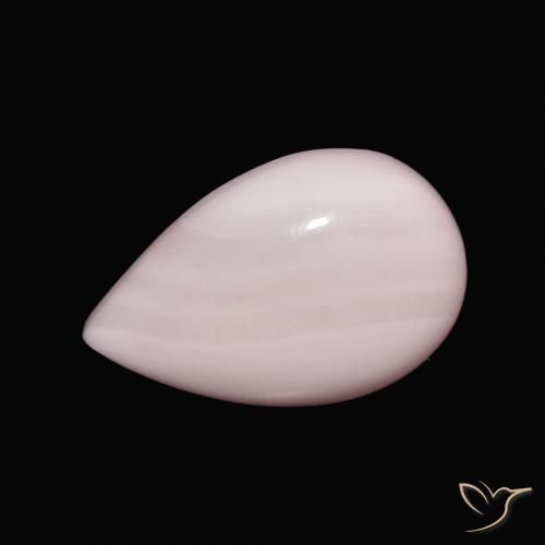 10.75ct Natürlicher rose-rosa Aragonit, Birnenform, Lichtundurchlässig