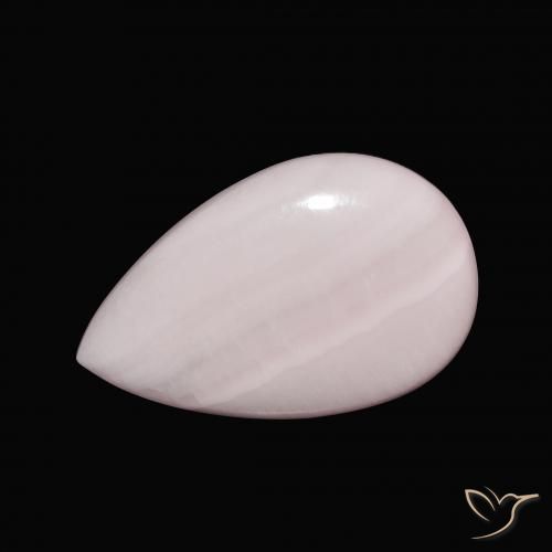 9.35ct Natürlicher hellrosa Aragonit, Birnenform, Lichtundurchlässig
