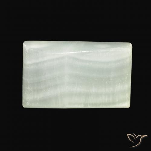 42.74ct Natürlicher hellgrün Aragonit, Baguette, Lichtundurchlässig