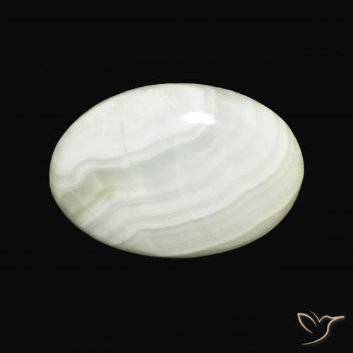 23.44ct Natürlicher Blasses Gelbgrün Aragonit, Oval, Lichtundurchlässig