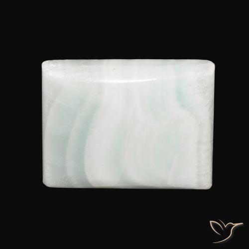 34.11ct Natürlicher Blasses Gelbgrün Aragonit, Baguette, Lichtundurchlässig