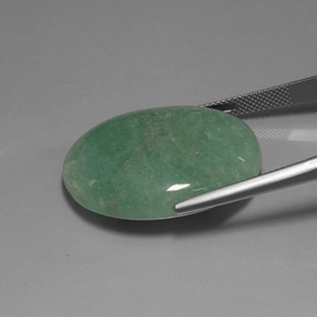 37,18 ctw natürlicher grüner Aventurin, Oval Schliff, Lichtundurchlässig