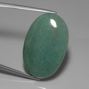 34,41 ctw natürlicher grüner Aventurin, Oval Schliff, Lichtundurchlässig