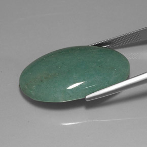 34,41 ctw natürlicher grüner Aventurin, Oval Schliff, Lichtundurchlässig