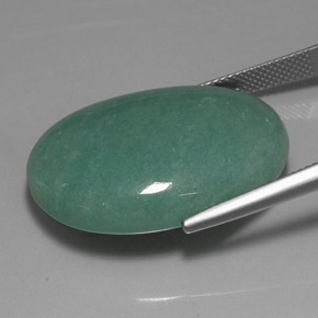 37,75 ctw natürlicher grüner Aventurin, Oval Schliff, Lichtundurchlässig