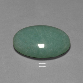 28,80 ctw natürlicher grüner Aventurin, Oval Schliff, Lichtundurchlässig