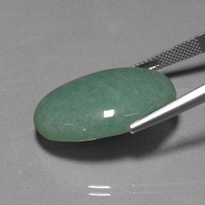28,80 ctw natürlicher grüner Aventurin, Oval Schliff, Lichtundurchlässig