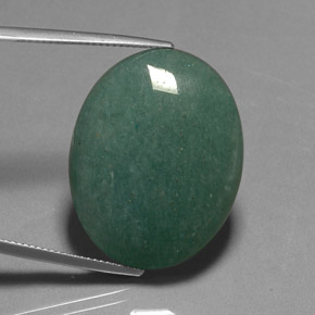 34,41 ctw natürlicher grüner Aventurin, Oval Schliff, Lichtundurchlässig