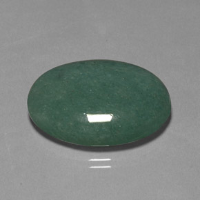34,41 ctw natürlicher grüner Aventurin, Oval Schliff, Lichtundurchlässig