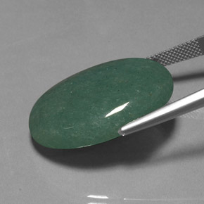 34,41 ctw natürlicher grüner Aventurin, Oval Schliff, Lichtundurchlässig