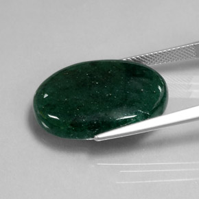 19,10 ctw natürlicher grüner Aventurin, Oval Schliff, Lichtdurchlässig