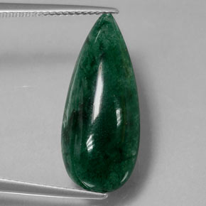 10,46 ctw natürlicher grüner Aventurin, Birnenform, Lichtundurchlässig