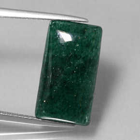 9,45 ctw natürlicher grüner Aventurin, Transparent, Transparent / Lichtdurchlässig