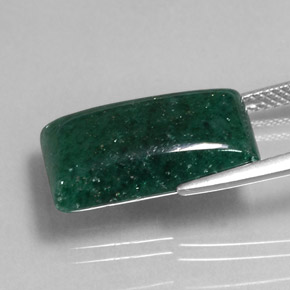 9,45 ctw natürlicher grüner Aventurin, Transparent, Transparent / Lichtdurchlässig