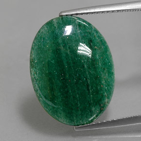 9,17 ctw natürlicher grüner Aventurin, Oval Schliff, Lichtdurchlässig