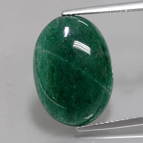 10,36 ctw natürlicher grüner Aventurin, Oval Schliff, Lichtdurchlässig