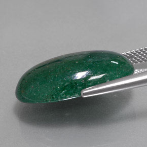 14,64 ctw natürlicher grüner Aventurin, Oval Schliff, Lichtdurchlässig