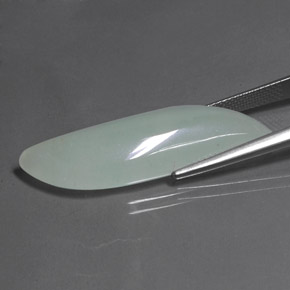 9,17 ctw natürlicher hellgrün Aventurin, Ausgefallene Form, Lichtdurchlässig