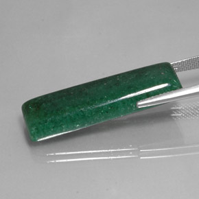 16,88 ctw natürlicher grüner Aventurin, Baguette, Lichtdurchlässig