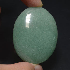 95,09 ctw natürlicher grüner Aventurin, Oval Schliff, Lichtundurchlässig