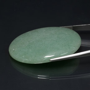102,50 ctw natürlicher grüner Aventurin, Oval Schliff, Lichtundurchlässig