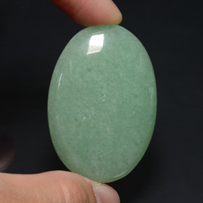 65,37 ctw natürlicher grüner Aventurin, Oval Schliff, Lichtundurchlässig