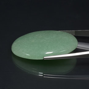 65,37 ctw natürlicher grüner Aventurin, Oval Schliff, Lichtundurchlässig