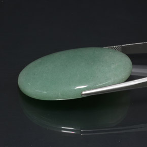 80,23 ctw natürlicher grüner Aventurin, Oval Schliff, Lichtundurchlässig