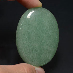 90,47 ctw natürlicher grüner Aventurin, Oval Schliff, Lichtundurchlässig