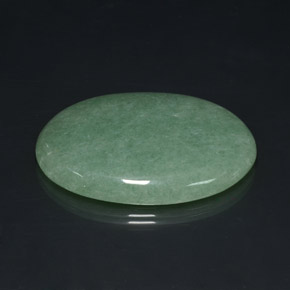 90,47 ctw natürlicher grüner Aventurin, Oval Schliff, Lichtundurchlässig