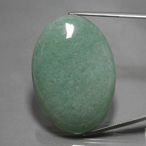 112,70 ctw natürlicher grüner Aventurin, Oval Schliff, Lichtundurchlässig