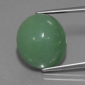 17,82 ctw natürlicher grüner Aventurin, Oval Schliff, Lichtdurchlässig