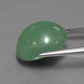 17,82 ctw natürlicher grüner Aventurin, Oval Schliff, Lichtdurchlässig