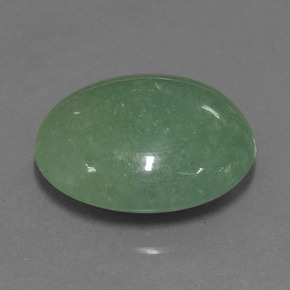 24,45 ctw natürlicher grüner Aventurin, Oval Schliff, Lichtdurchlässig
