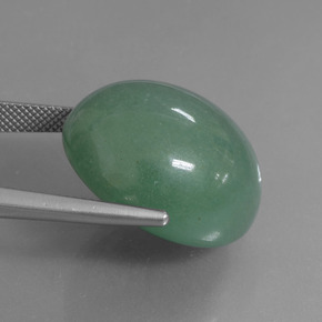 47,19 ctw natürlicher grüner Aventurin, Oval Schliff, Lichtdurchlässig