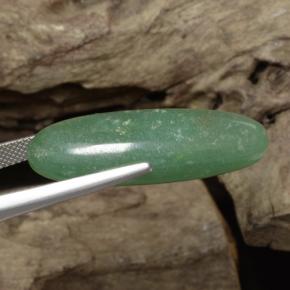 24,10 ctw natürlicher grüner Aventurin, Oval Schliff, Lichtdurchlässig