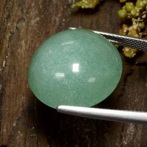 22,70 ctw natürlicher grüner Aventurin, Rundschliff, Lichtundurchlässig