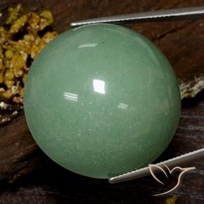 9,17 ctw natürlicher Blasses Moosgrün Aventurin, Rund Schliff, Lichtundurchlässig