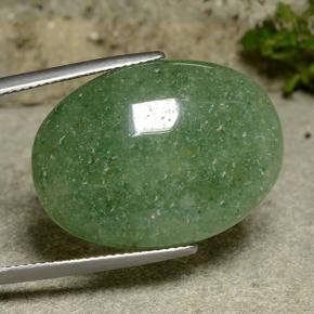 27,80 ctw natürlicher grüner Aventurin, Oval Schliff, Lichtdurchlässig