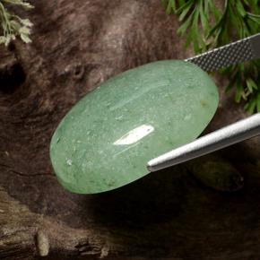 29,29 ctw natürlicher grüner Aventurin, Oval Schliff, Lichtdurchlässig