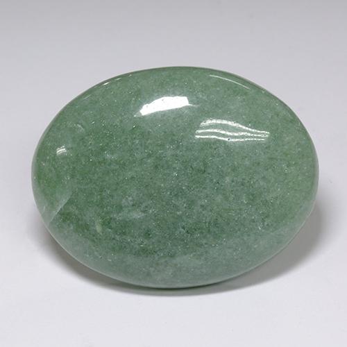 89,38 ctw natürlicher grüner Aventurin, Oval Schliff, Lichtdurchlässig