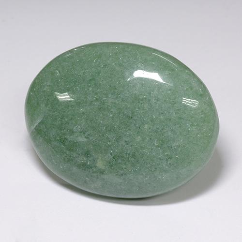 89,38 ctw natürlicher grüner Aventurin, Oval Schliff, Lichtdurchlässig