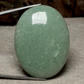 123,68 ctw natürlicher grüner Aventurin, Oval Schliff, Lichtdurchlässig