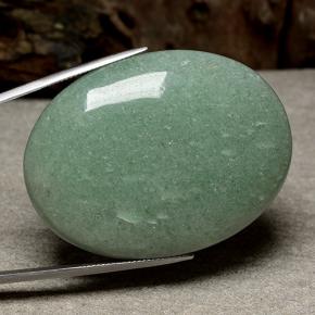 123,68 ctw natürlicher grüner Aventurin, Oval Schliff, Lichtdurchlässig