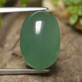 6,92 ctw natürlicher grüner Aventurin, Oval Schliff, Lichtdurchlässig
