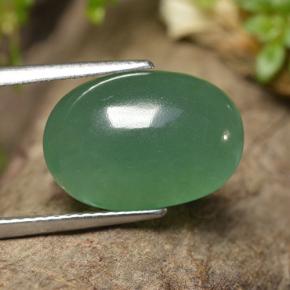 6,92 ctw natürlicher grüner Aventurin, Oval Schliff, Lichtdurchlässig