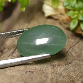 5,42 ctw natürlicher grüner Aventurin, Oval Schliff, Lichtdurchlässig