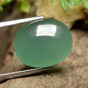 5,74 ctw natürlicher grüner Aventurin, Oval Schliff, Lichtdurchlässig